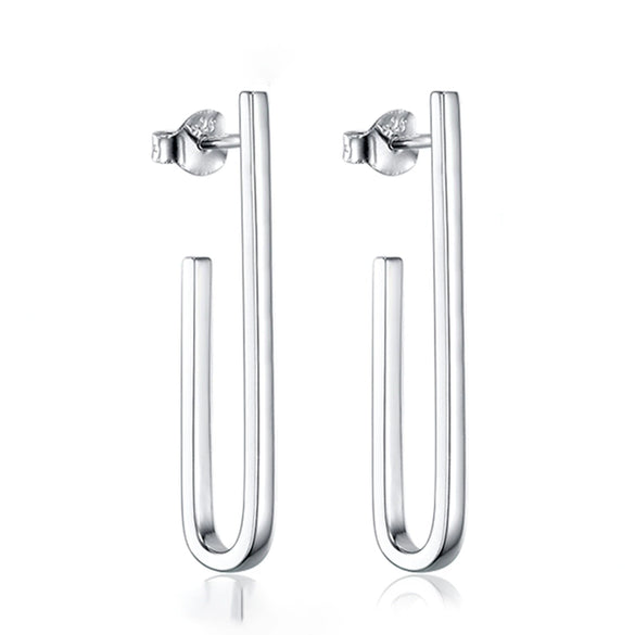 Wholesale 925 Sterling Silver Geometric Earrings With Electroplating
