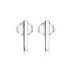 Wholesale 925 Sterling Silver Geometric Earrings With Electroplating