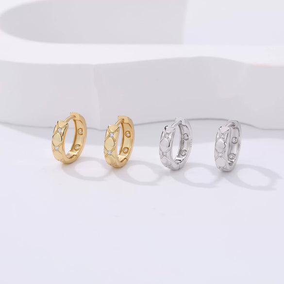 Wholesale 925 Sterling Silver Geometric Electroplating Women's Earrings