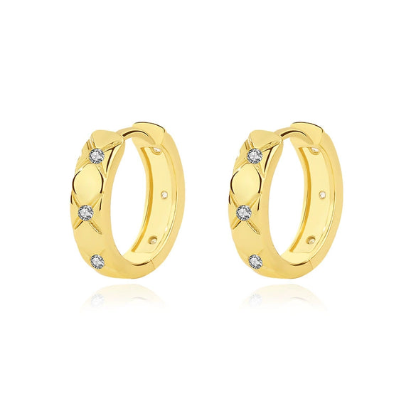 Wholesale 925 Sterling Silver Geometric Electroplating Women's Earrings