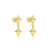 Wholesale 925 Sterling Silver Geometric Irregular Zircon Women's Earrings