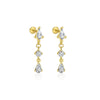 Wholesale 925 Sterling Silver Geometric Irregular Zircon Women's Earrings