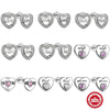 Wholesale 925 Sterling Silver Geometric Letter Stud Earrings For Women With Electroplating Retro Style