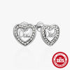 Wholesale 925 Sterling Silver Geometric Letter Stud Earrings For Women With Electroplating Retro Style