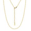 Wholesale 925 Sterling Silver Geometric Minimalist Paper Clip Chain Necklace Electroplated Unisex
