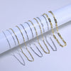 Wholesale 925 Sterling Silver Geometric Minimalist Paper Clip Chain Necklace Electroplated Unisex
