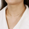 Wholesale 925 Sterling Silver Geometric Minimalist Paper Clip Chain Necklace Electroplated Unisex