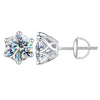 Wholesale 925 Sterling Silver Geometric Moissanite Earrings For Women Simple Elegant Electroplated