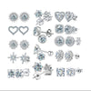 Wholesale 925 Sterling Silver Geometric Moissanite Earrings For Women Simple Elegant Electroplated