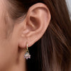 Wholesale 925 Sterling Silver Geometric Natural Pull Stone Women's Earrings