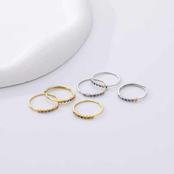 Wholesale 925 Sterling Silver Geometric Niche Retro Light Luxury Women's Ring With Electroplating