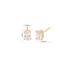 Wholesale 925 Sterling Silver Geometric Oval Inlaid Zircon Earrings For Women