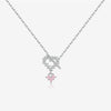 Wholesale 925 Sterling Silver Geometric Pendant Necklace Simple Style Electroplated With Platinum And 18K Gold Unisex