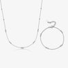 Wholesale Sterling Silver Geometric Plain Chain Necklace For Women