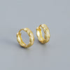 Wholesale 925 Sterling Silver Geometric Retro Light Luxury Earrings With Electroplating And Diamond Studded Ear Buckle