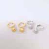 Wholesale 925 Sterling Silver Geometric Retro Metal Shell Earrings For Women With Electroplating