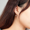 Wholesale 925 Sterling Silver Geometric Retro Metal Shell Earrings For Women With Electroplating