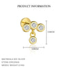 Wholesale 925 Sterling Silver Geometric Round Earrings For Women With Zirconia Design And Minimalist Style