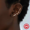 Wholesale 925 Sterling Silver Geometric Vintage Small Gold Ball Earrings 4Piece Set With Electroplating For Women