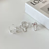 Wholesale 925 Sterling Silver Geometric Women's Minimalist Ring Coarse Twill