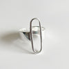 Wholesale 925 Sterling Silver Geometric Women's Minimalist Ring Coarse Twill