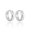 Wholesale 925 Sterling Silver Glossy Round Plain Hoop Earrings Electroplated Geometric Niche Highend Hypoallergenic Unisex