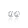 Wholesale 925 Sterling Silver Glossy Round Plain Hoop Earrings Electroplated Geometric Niche Highend Hypoallergenic Unisex