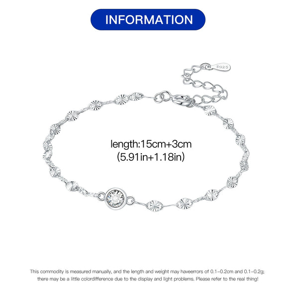 Wholesale 925 Sterling Silver Gold Plated Fashion Versatile Exquisite Shiny Women's Bracelet