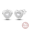 Wholesale 925 Sterling Silver Heart Crystal Ear Hooks For Women