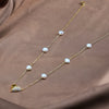 Wholesale 925 Sterling Silver Heart Pendant Necklace With Baroque Pearl Geometric Design And Electroplating