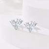 Wholesale 925 Sterling Silver Heart Shape Earrings Electroplated Women's Jewelry