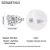 Wholesale 925 Sterling Silver Heart Shape Earrings Electroplated Women's Jewelry