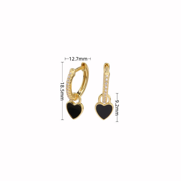 Wholesale 925 Sterling Silver Heart Shaped Elegant Fashion Earrings