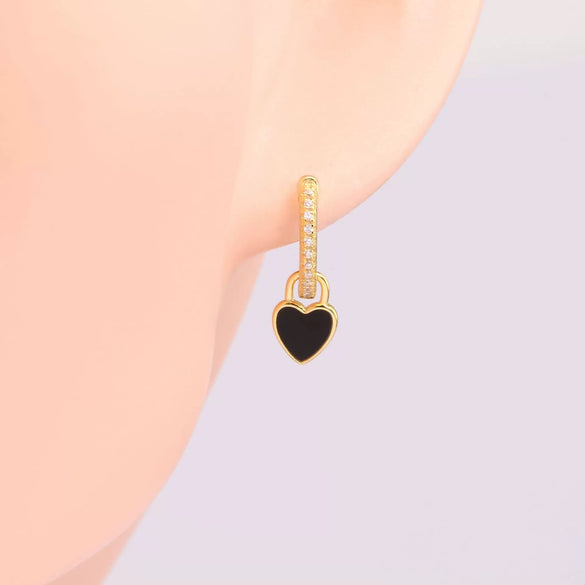 Wholesale 925 Sterling Silver Heart Shaped Elegant Fashion Earrings