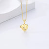 Wholesale 925 Sterling Silver Heart Shaped Love Necklace With Zircon Electroplated