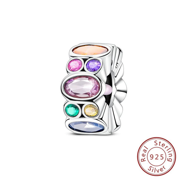 Wholesale 925 Sterling Silver Heart Shaped Rubber Plug Fixing Clip Beaded Diy Jewelry Accessories For Women With Dripping Oil Process
