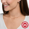 Wholesale 925 Sterling Silver Heart Shaped Tassel Clavicle Chain Necklace For Women With Electroplating And Diamond Embedded Trendy And Elegant