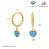 Wholesale 925 Sterling Silver Heartshaped Cold Style Earrings For Women With Electroplating