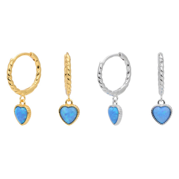 Wholesale 925 Sterling Silver Heartshaped Cold Style Earrings For Women With Electroplating