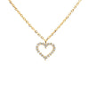 Wholesale 925 Sterling Silver Heartshaped Necklace With Diamond Zircon And Ochain