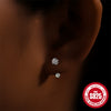 Wholesale 925 Sterling Silver Hook Stud Earrings With Screw Buckle And U Shaped Design Geometric Pattern Electroplated