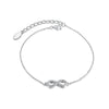 Wholesale 925 Sterling Silver Infinity Symbol 8 Shaped Necklace And Bracelet For Women With Geometric Pattern And Seiko Craft