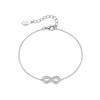 Wholesale 925 Sterling Silver Infinity Symbol 8 Shaped Necklace And Bracelet For Women With Geometric Pattern And Seiko Craft