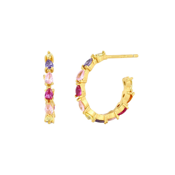 Wholesale 925 Sterling Silver Inlaid Zircon Ushape Earrings For Women