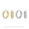Wholesale 925 Sterling Silver Leaf Pattern Pearl Earrings