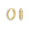 Wholesale 925 Sterling Silver Leaf Pattern Pearl Earrings