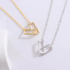 Wholesale Sterling Silver Light Luxury Double Rectangular Ochain Necklace With Geometric Pattern And Diamond Design For Women