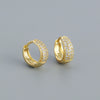 Wholesale 925 Sterling Silver Light Luxury Geometric Earrings With Micro Inset U Type Ear Buckle And Electroplating