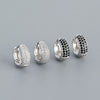 Wholesale 925 Sterling Silver Light Luxury Geometric Earrings With Micro Inset U Type Ear Buckle And Electroplating