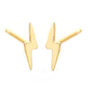 Wholesale Sterling Silver Lightning Rhombus Letter Number Text Electroplated Earrings